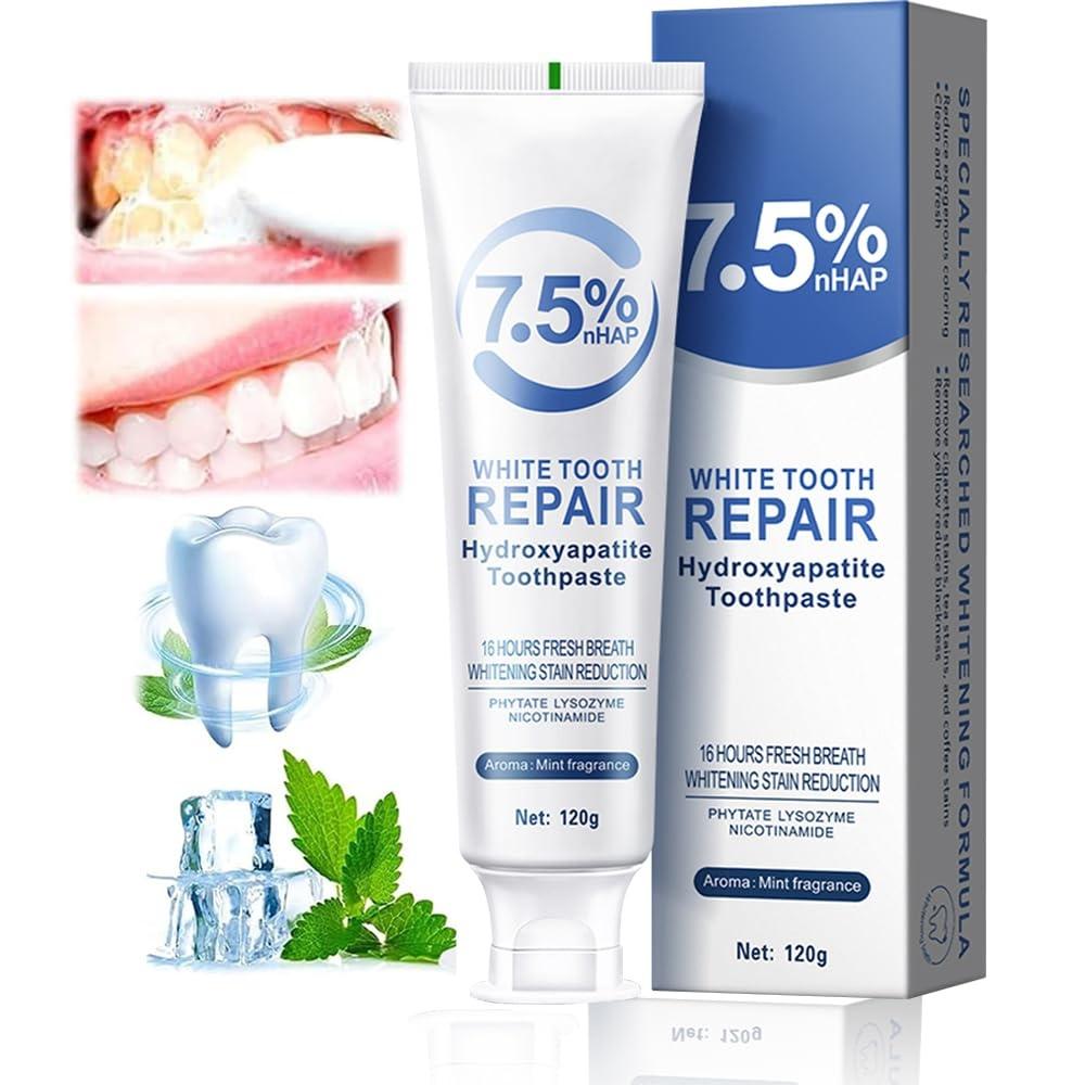7.5% Nano Hydroxyapatite Fluoride Toothpaste for Teeth Whitening